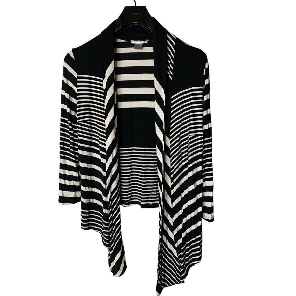 Alberto Makali open front cardigan sweater women's size medium